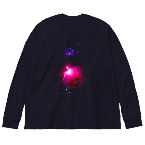 オリオン座大星雲 M42 NGC1976 ビッグシルエットロングスリーブTシャツ