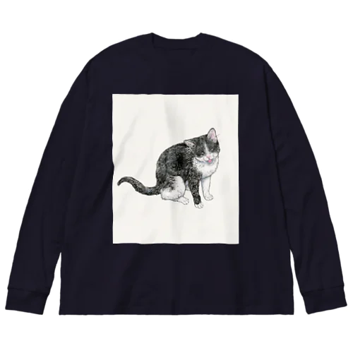 バズ（保護猫シェルターQUEUE） ビッグシルエットロングスリーブTシャツ