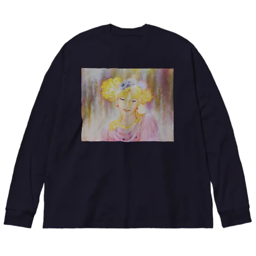 ハッピークラウン3・woman Big Long Sleeve T-Shirt