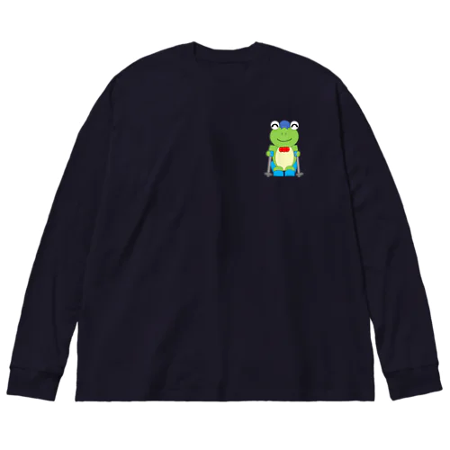 スキーとかえるさん Big Long Sleeve T-Shirt