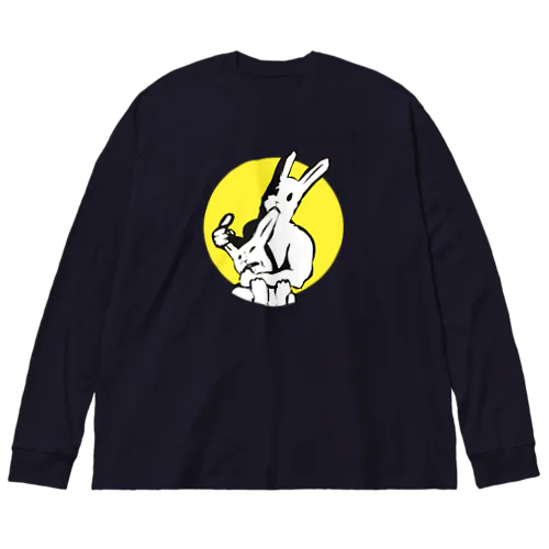 共喰い🐰（ウサギ） ビッグシルエットロングスリーブTシャツ