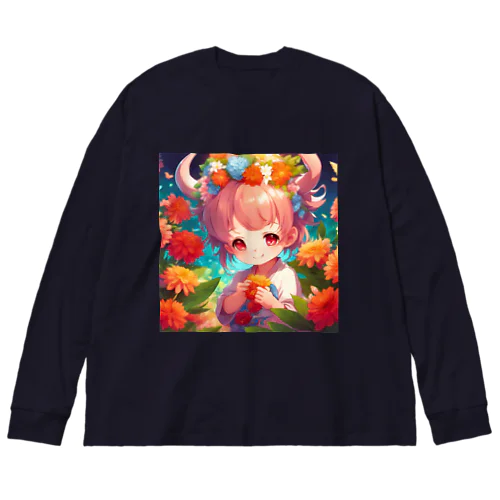 デーモンプリンセスは、お花がお好き💗 Big Long Sleeve T-Shirt