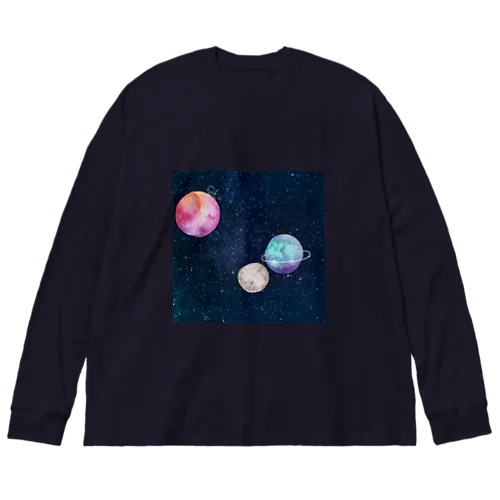 綺麗な宇宙 ビッグシルエットロングスリーブTシャツ