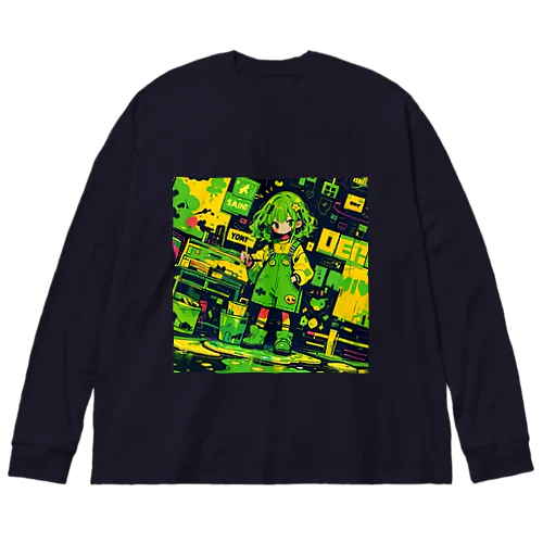 ペンキガール Big Long Sleeve T-Shirt