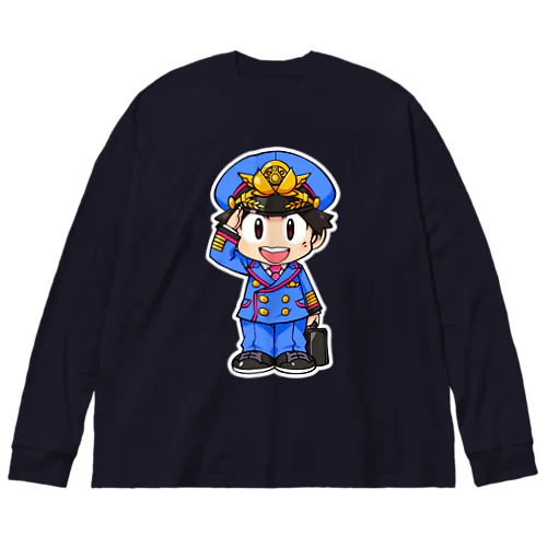 桃太郎電鉄ワールド 地球は希望でまわってる！ メインキャスター桃太郎 Big Long Sleeve T-Shirt