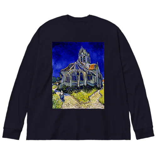 フィンセント・ファン・ゴッホ / オーヴェルの教会 Vincent van Gogh / The Church at Auvers Big Long Sleeve T-Shirt