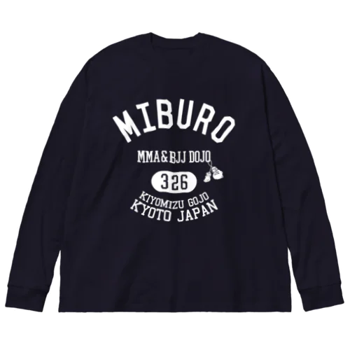 カレッジロゴ ホワイト Big Long Sleeve T-Shirt