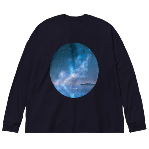 星空（楕円） ビッグシルエットロングスリーブTシャツ