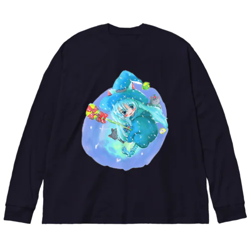 魔法少女ゆるmiku with 使い魔にゃんズ Big Long Sleeve T-Shirt