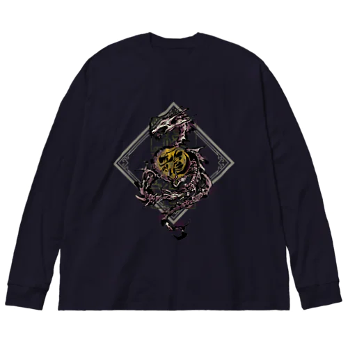 昇龍-edomurasaki- Big Long Sleeve T-Shirt