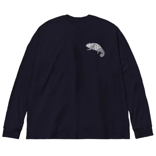 パンサーカメレオン白＋ Big Long Sleeve T-Shirt