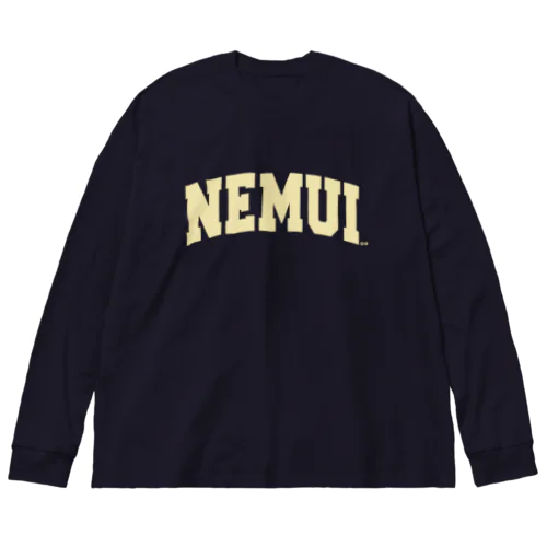 NEMUI UNIVERSITY ビッグシルエットロングスリーブTシャツ