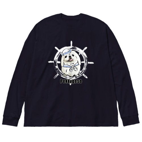 マリンだワン　ペキニーズ Big Long Sleeve T-Shirt