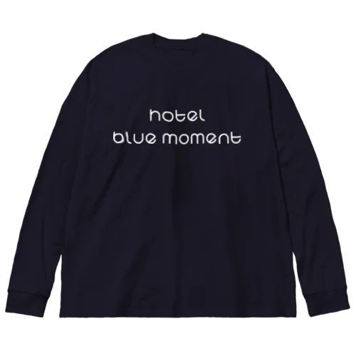 Hotel Blue Moment ホワイトver. ビッグシルエットロングスリーブTシャツ