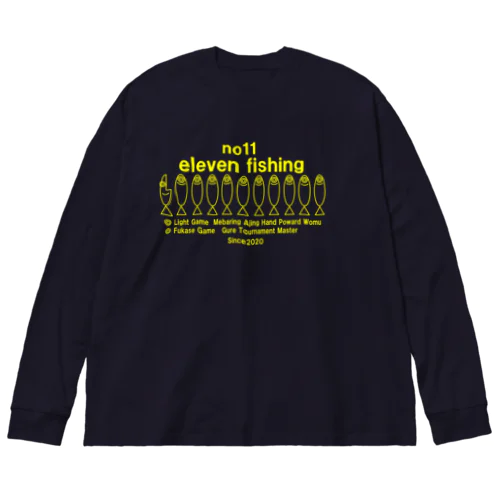 elevenfishing（イエローロゴ） Big Long Sleeve T-Shirt