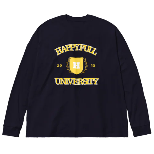 HAPPYFULL UNIVERSITY ビッグシルエットロングスリーブTシャツ