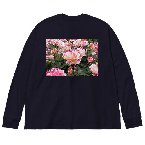 ピンクの薔薇② Big Long Sleeve T-Shirt