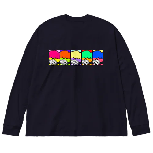 猫を吸う。 Big Long Sleeve T-Shirt