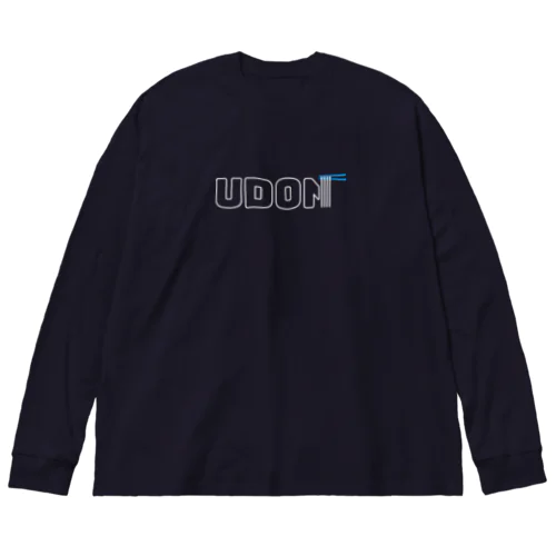 うどん愛好家（ポイントカラー） Big Long Sleeve T-Shirt