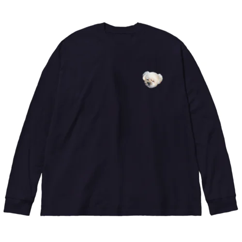 ポメシーむーちゃん目瞑り Big Long Sleeve T-Shirt