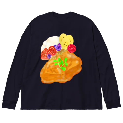 ベリーとクリームとフレンチトースト Big Long Sleeve T-Shirt