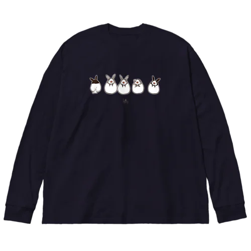 うさ文鳥（B） Big Long Sleeve T-Shirt