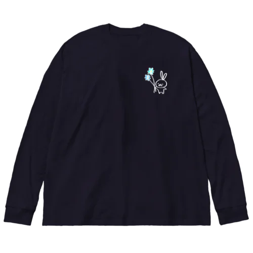 ある日のお花うさ子 Big Long Sleeve T-Shirt