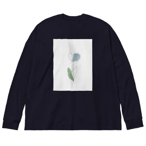 Art  lightblue green *tulip ビッグシルエットロングスリーブTシャツ