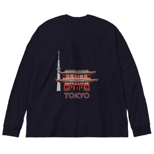 東京 浅草 Big Long Sleeve T-Shirt