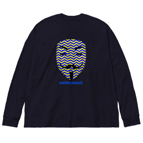 アノニマス（ジグザグボーダー柄） Big Long Sleeve T-Shirt