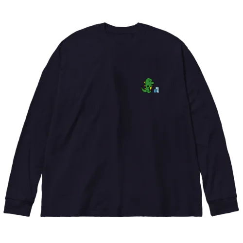 よってるきょうりゅう Big Long Sleeve T-Shirt