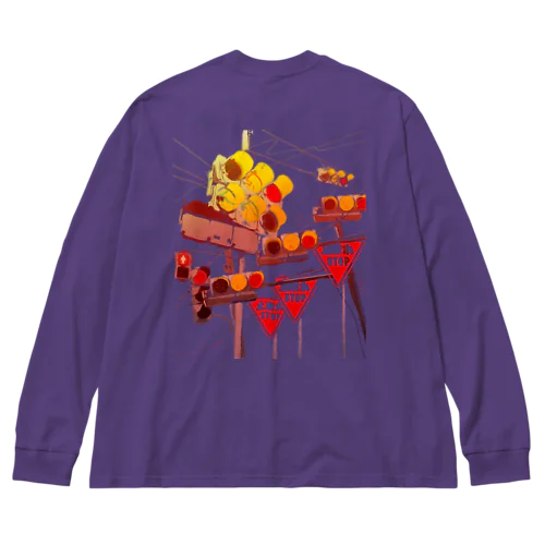 赤信号 Big Long Sleeve T-Shirt