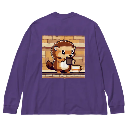 ハリネズミのティータイム☕ Big Long Sleeve T-Shirt