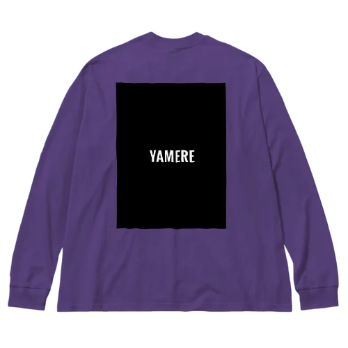 YAMERE（ブラック） Big Long Sleeve T-Shirt