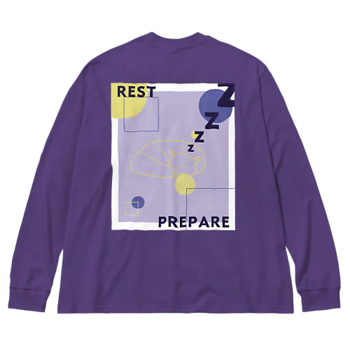 REST/PREPARE Big Long Sleeve T-Shirt