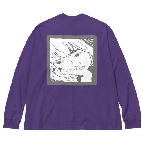 サイケデリックガール Big Long Sleeve T-Shirt