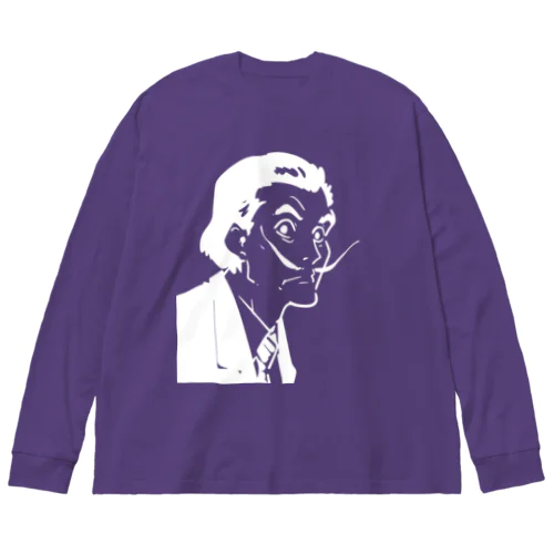 白版＿サルバドール・ダリ(Salvador Dalí)  Big Long Sleeve T-Shirt