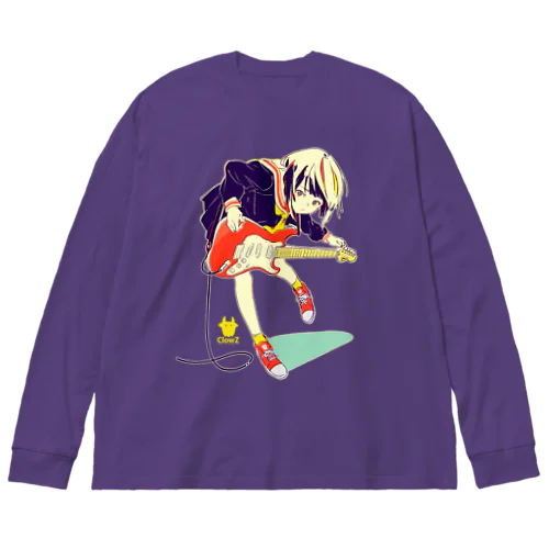 ストラトキャスター少女 Big Long Sleeve T-Shirt