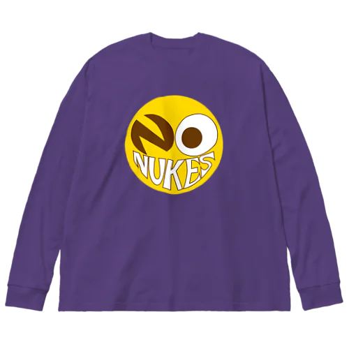 NO NUKES SMILE ビッグシルエットロングスリーブTシャツ