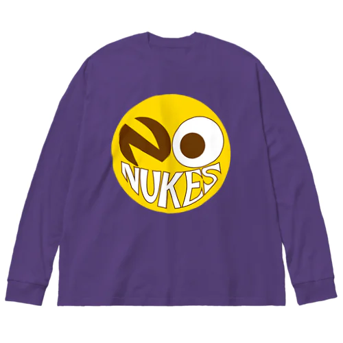 NO NUKES SMILE ビッグシルエットロングスリーブTシャツ