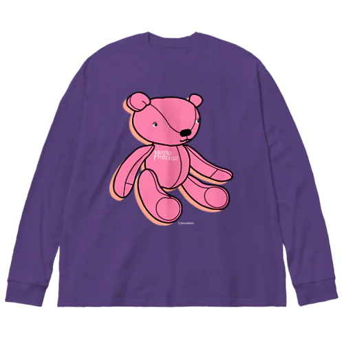 papamama Teddy bear🐻/ パパママ テディベア Big Long Sleeve T-Shirt