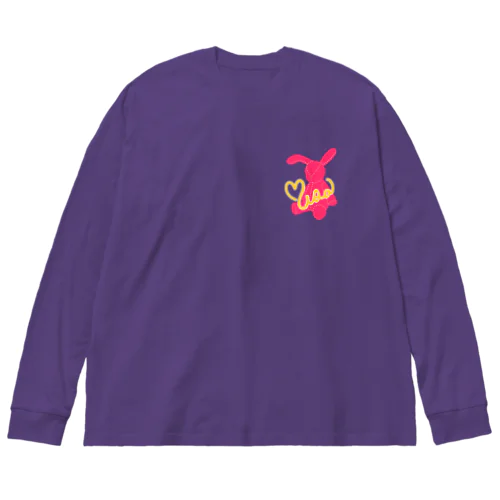 ネオンうさ（ピンク） Big Long Sleeve T-Shirt