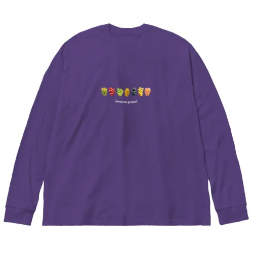 favorite grape? ビッグシルエットロングスリーブTシャツ