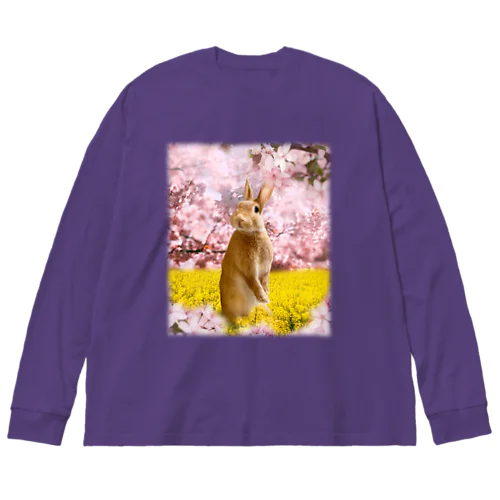 お花見うさぎ-うさぎのうみ Big Long Sleeve T-Shirt