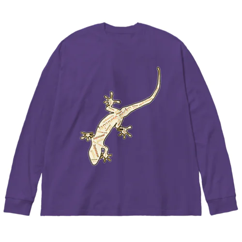 Japanese gecko(ニホンヤモリ)　英語デザイン Big Long Sleeve T-Shirt