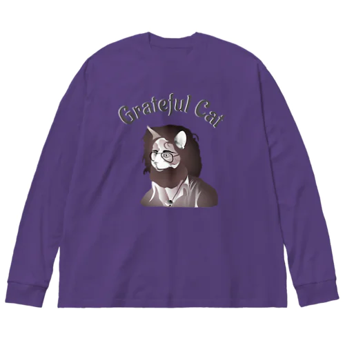 Grateful Cat h.t. Big Long Sleeve T-Shirt