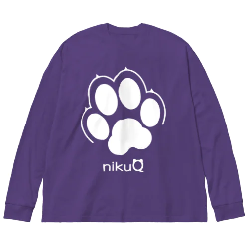 肉球をモチーフにしたオリジナルブランド「nikuQ」（犬タイプ）です ビッグシルエットロングスリーブTシャツ