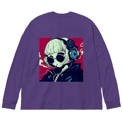 サングラス女子 Big Long Sleeve T-Shirt