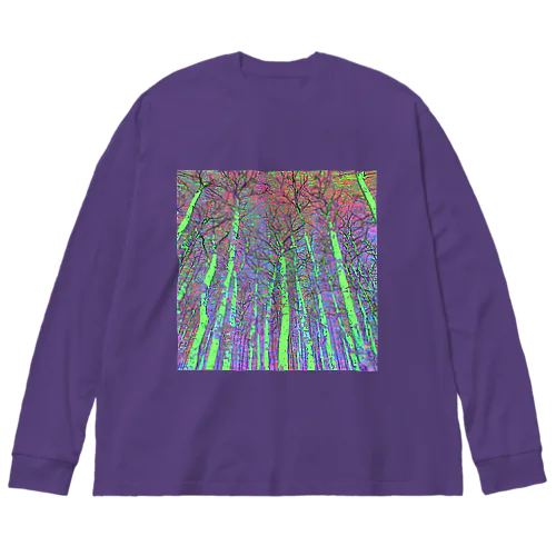 サイケデリックな林 Big Long Sleeve T-Shirt