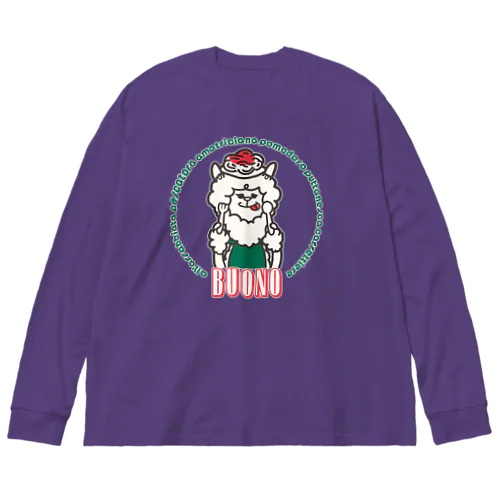 アルパカパスタ（Alpaca and Pasta） Big Long Sleeve T-Shirt